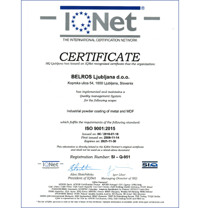 Belros-Über uns-ISO-9001-Zertifikat